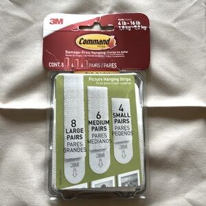 3M COMMAND PICTURE HANGING STRPS BIG PACK